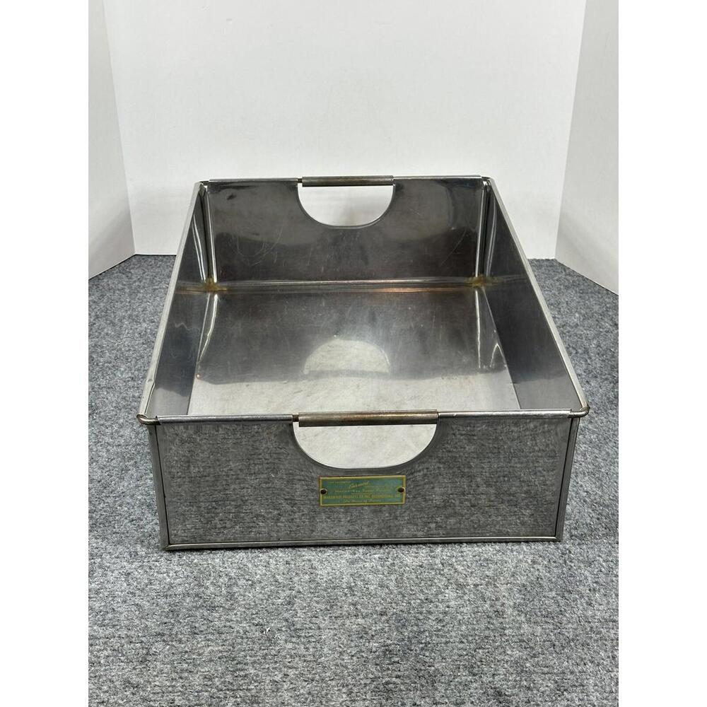 VTG Stainless Steel Pan Bin Marion Kay Products Co Super Vanilla 21”X15 1/4”